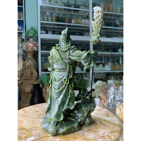 Tượng Quan Công  Đá Đúc - cao 26.5cm