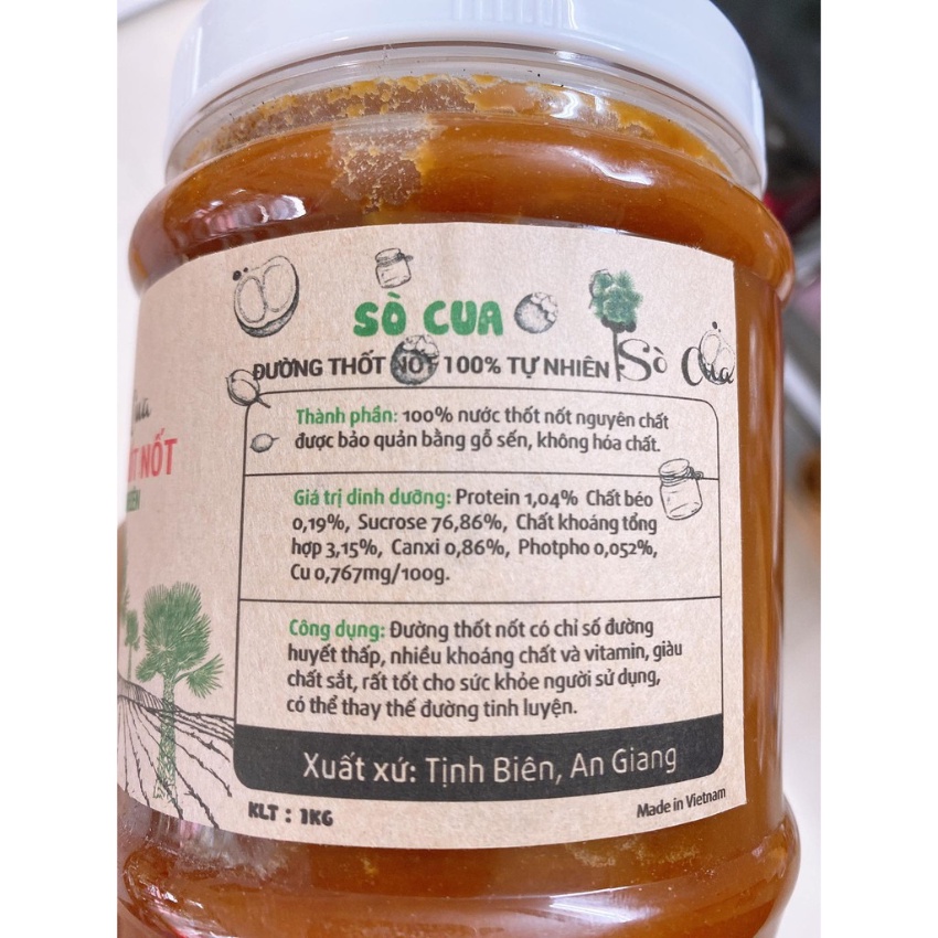 Đường thốt nốt nguyên chất 1kg