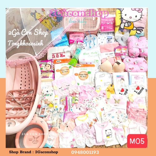 (Tặng 25 món quà 0đ)Trọn gói đi sinh đầy đủ cho mẹ và bé cao cấp M05,Combo đi sinh siêu tiết kiệm
