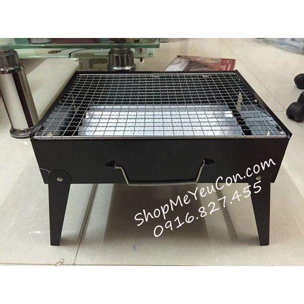 Bếp nướng than hoa hình vuông Mini BBQ Set