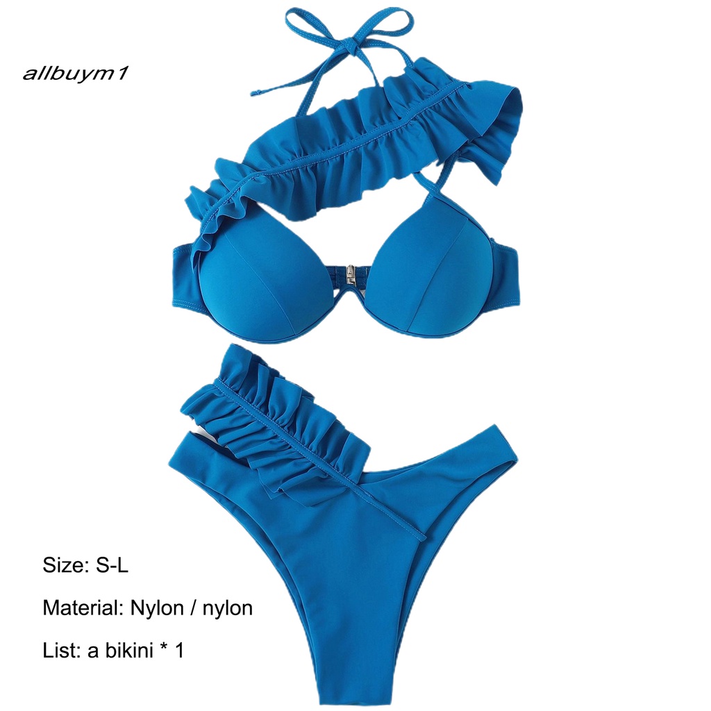 Bikini trễ vai thiết kế cột dây thời trang cho nữ