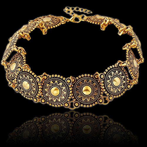 Vòng cổ Choker hợp kim chạm khắc tinh xảo