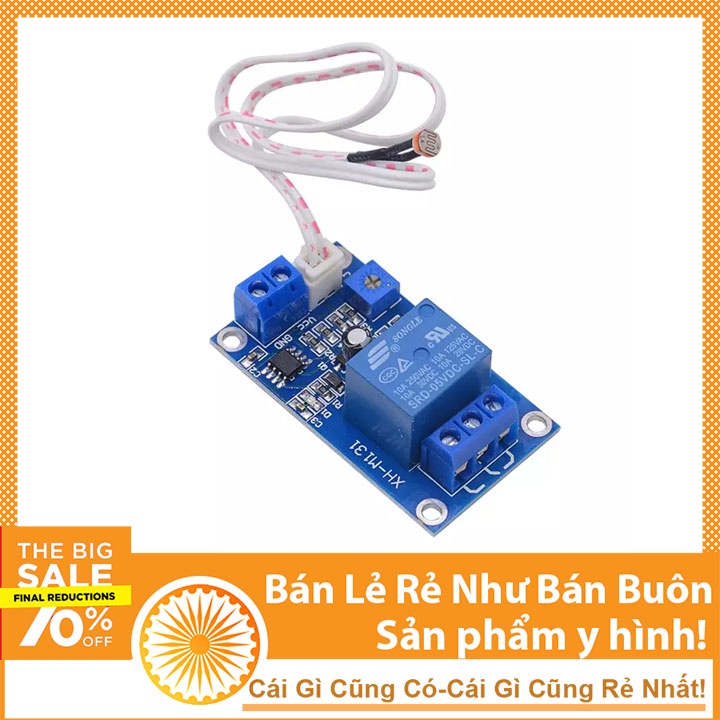 Module Cảm Biến Ánh Sáng XH-M131 Điện Áp 12V