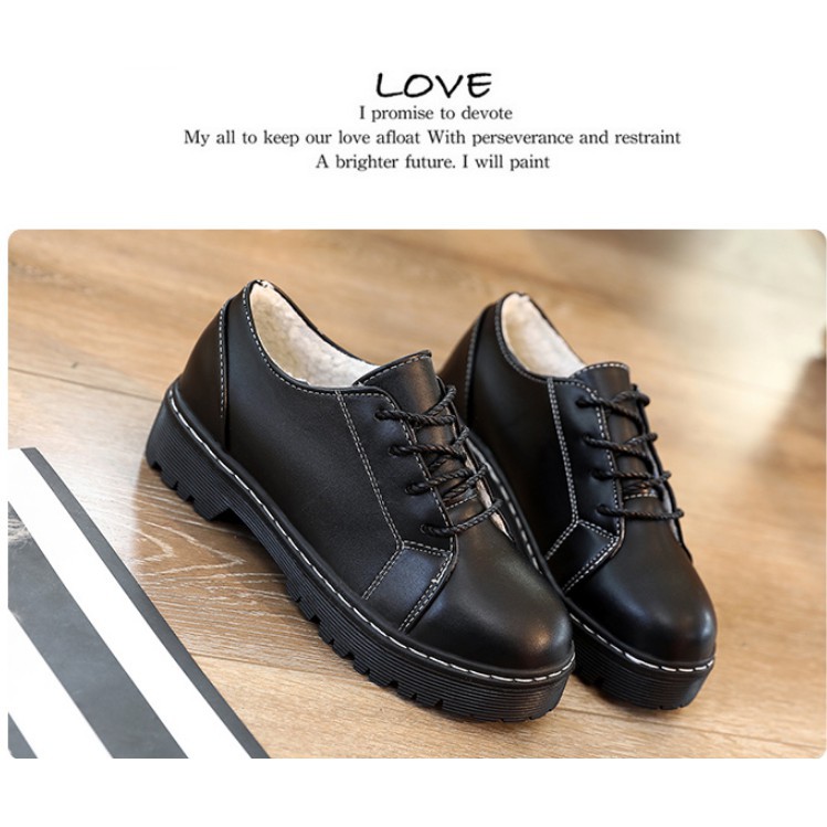 Ulzzang Baalsstock Giày Nữ Da Thời Trang Hàn Quốc CP382 order order 3 tuần | BigBuy360 - bigbuy360.vn