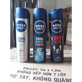 Xịt ngăn mùi Nivea Men các loại 150ml hàng chuẩn
