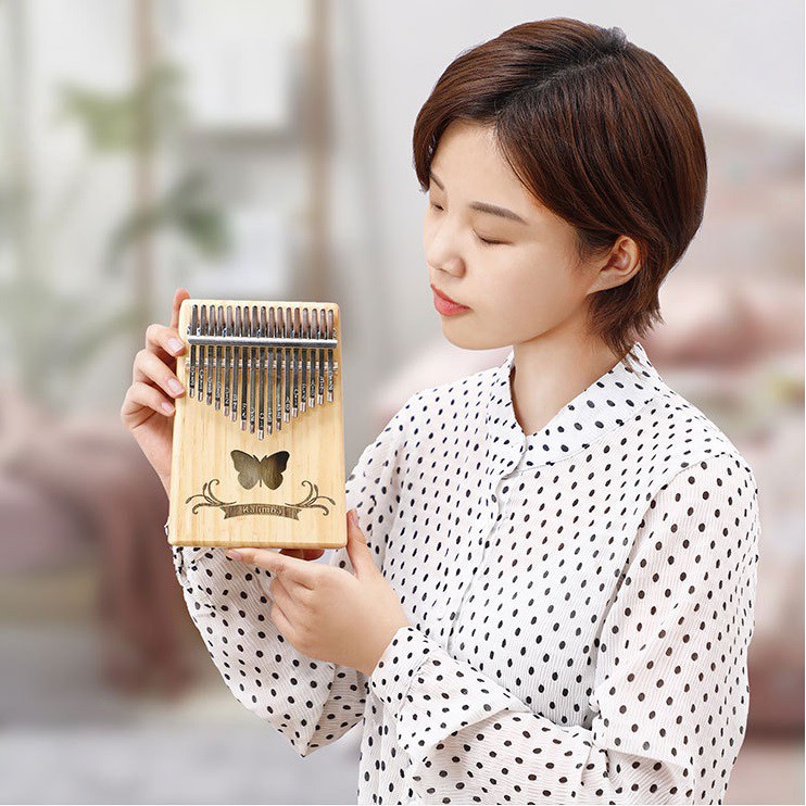 [Có sẵn] Giao nhanh 2h Đàn kalimba 17 phím gỗ mahogany mẫu mới M-17