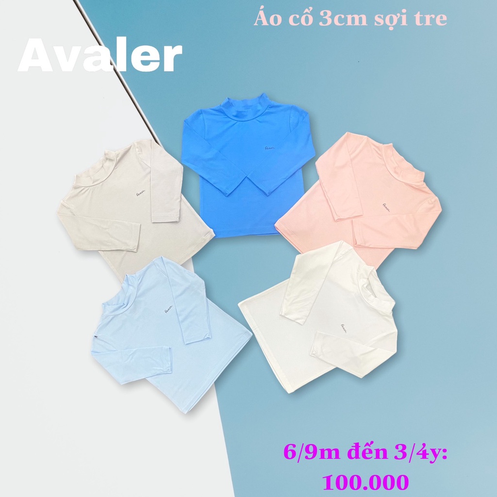 Áo cổ 3 phân, áo giữ nhiệt sợi tre Avaler