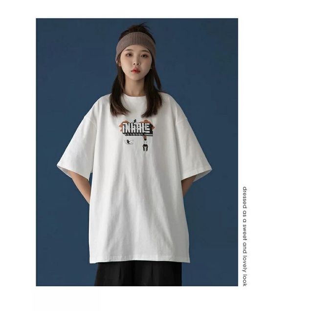 Áo Thun Tay Lỡ 100% Cotton Form Rộng Nam Nữ Unisex Thời Trang