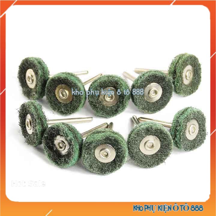 Chổi Đánh Bóng Mini Trục 3mm Sợi Rối Nỉ Mài Đầu Chà Nhám