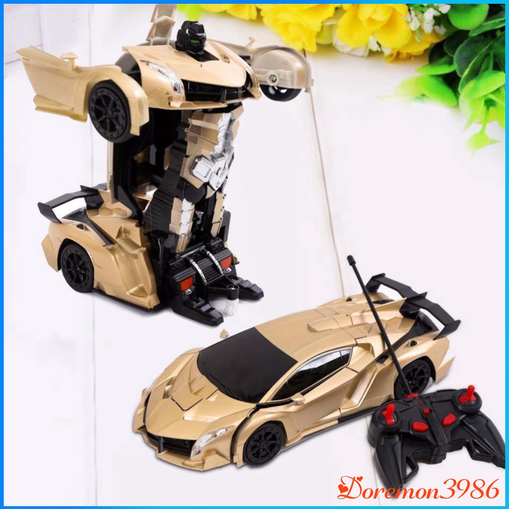 💥[FREESHIP+ CÓ VIDEO]💥Ô tô biến hình thành Robot Transformers - Xe điều khiển từ xa loại to Siêu Hiện Đại Cho Bé💥