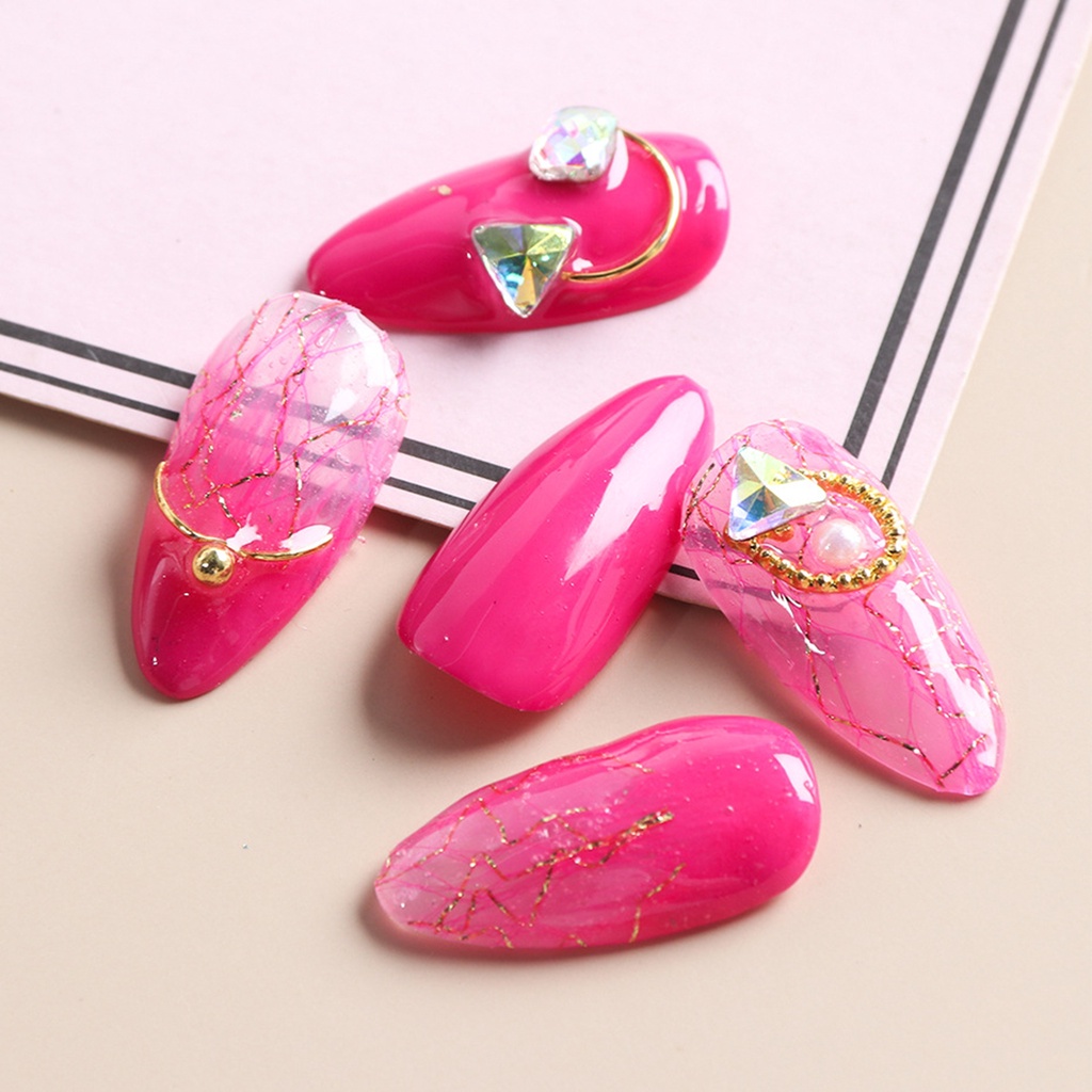 1 Hộp Miếng Dán Trang Trí Móng Tay 3D Dạng Lưới Chắc Chắn Dành Cho Nữ