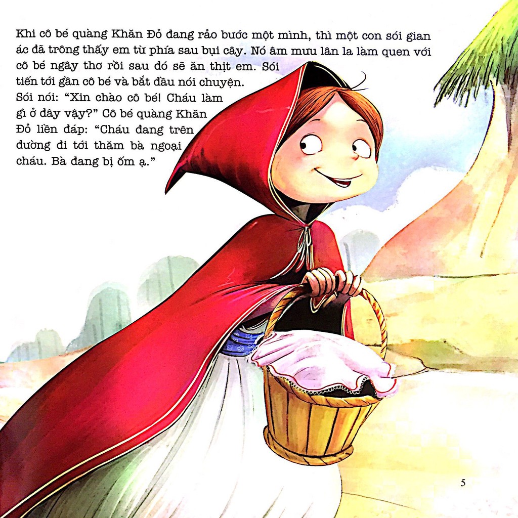 Sách - Ehon - Cô bé quàng khăn đỏ - Little red riding hood