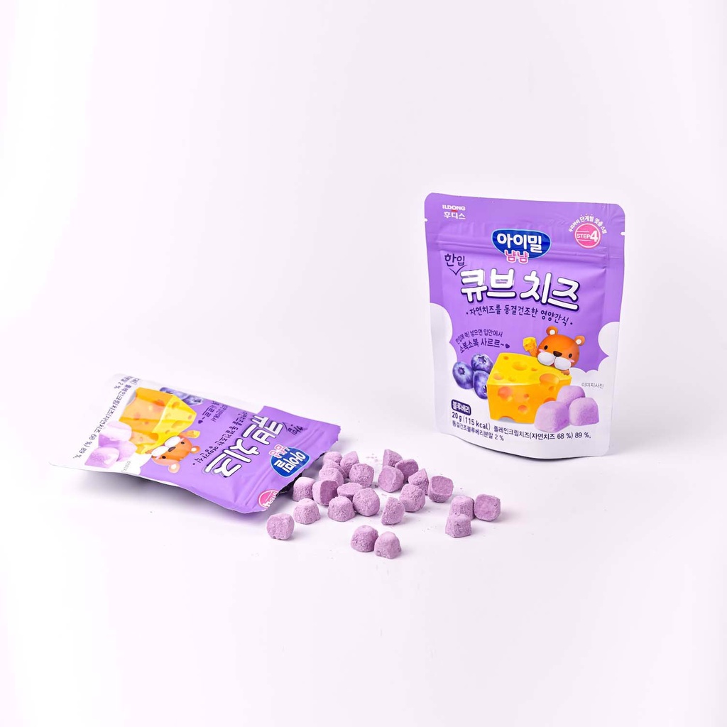 Phô Mai Hoa Quả Sấy Khô ILDONG Hàn Quốc Cho Bé Ăn Dặm Từ 10 Tháng Tuổi Bổ Sung Canxi Vitamin