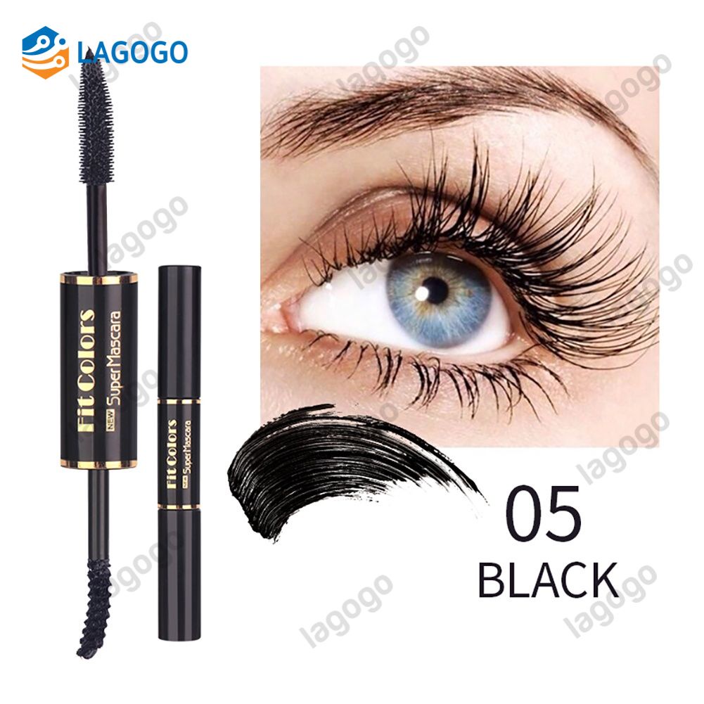 Mascara hai đầu màu sắc vừa vặn chống thấm nước không nhòe chuốt dày và cong mi
