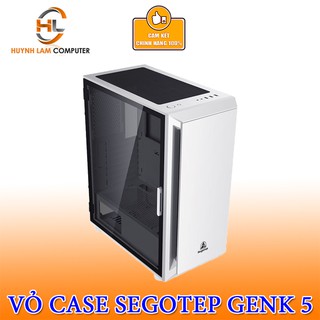 Vỏ Case segotep case Gank 5 Trắng Gaming kính cường lực