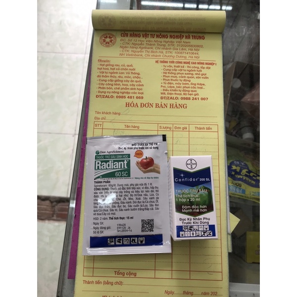 Combo bộ sản phẩm trị bọ trĩ, rầy rệp hiệu quả