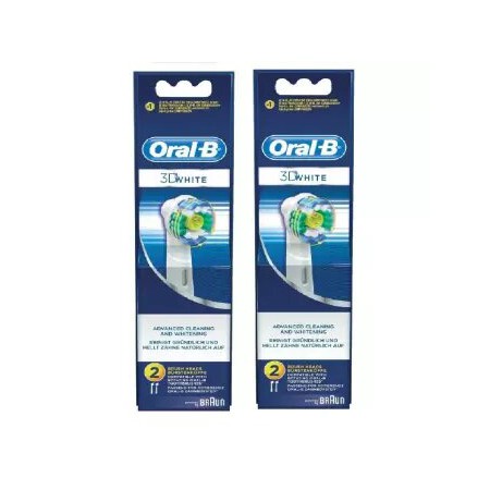 Đầu bàn chải oralb - Bộ 4 đầu bàn chải Oral-b 3D white pro white + Tặng kèm 1 nắp chụp đầu bàn chải .