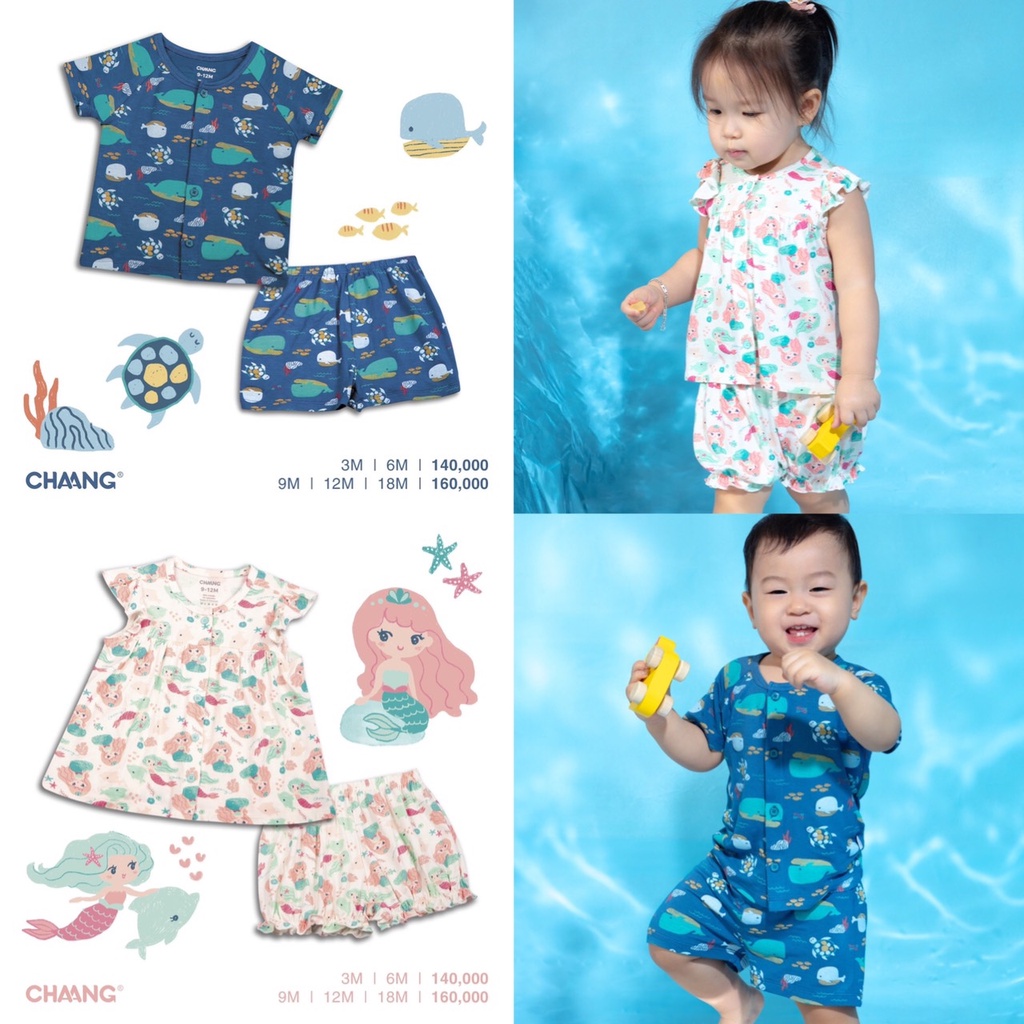 CHANG-BỘ CỘC TAY CÚC GIỮA CHO BÉ. ( 0-3M ĐẾN 12-18M)