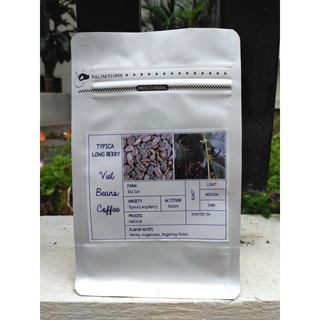 Hạt rang Typica Long Berry Đạ Sar Natural