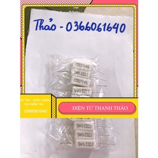 10 điện trở sứ 5W 0.33ôm
