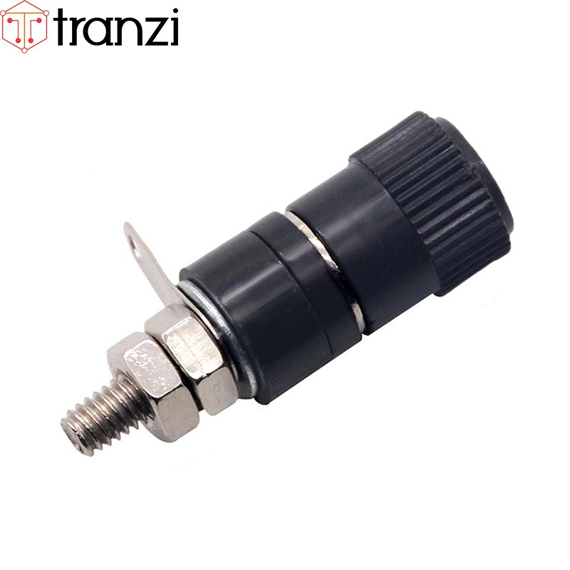 Giắc bắp chuối cái 4mm đen JS-910B - túi 10 cái