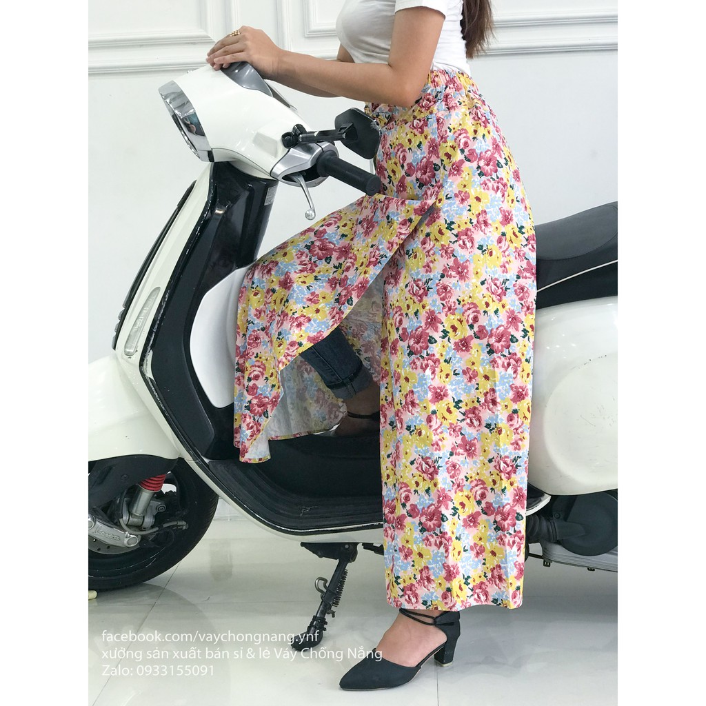 [được chọn mẫu] Váy chống nắng freeSize kaki bông xẻ tà | BigBuy360 - bigbuy360.vn