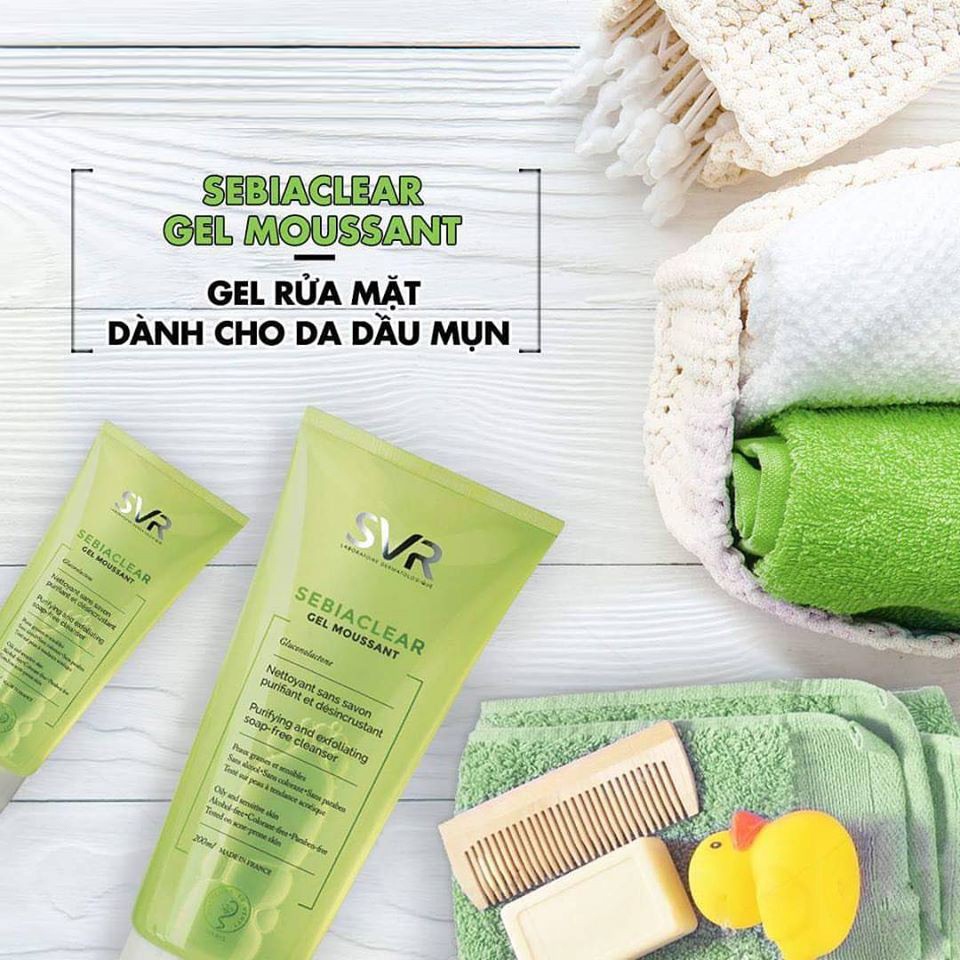 Sữa rửa mặt kiểm soát dầu, ngăn mụn SVR SEBIACLEAR Gel Moussant | BigBuy360 - bigbuy360.vn