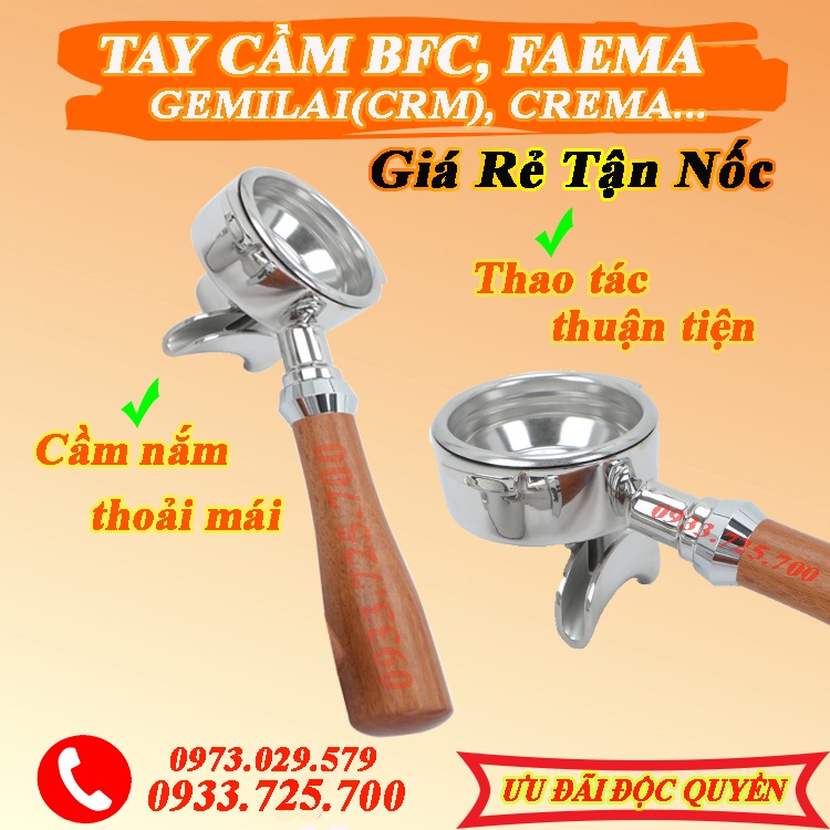 Tay Cầm Máy Pha Cà Phê BFC, Faema, Gemilai , Crema... - Phụ Kiện & Linh Kiện Máy Pha Cafe Chính Hãng.