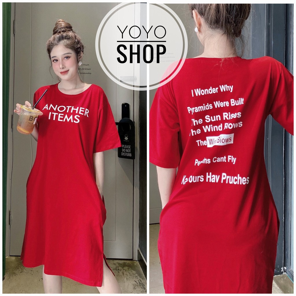 Đầm bigsize dáng suông thun thái form rộng dưới 70kg | BigBuy360 - bigbuy360.vn