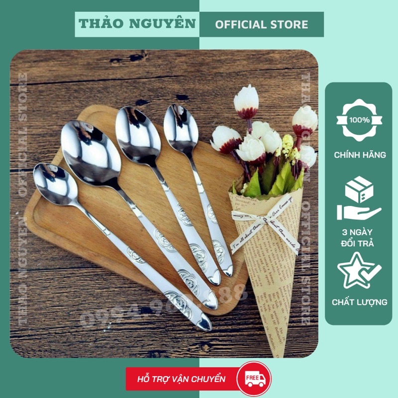 THÌA, MUỖNG INOX ĂN CƠM, CHÁO ( Loại Dày)