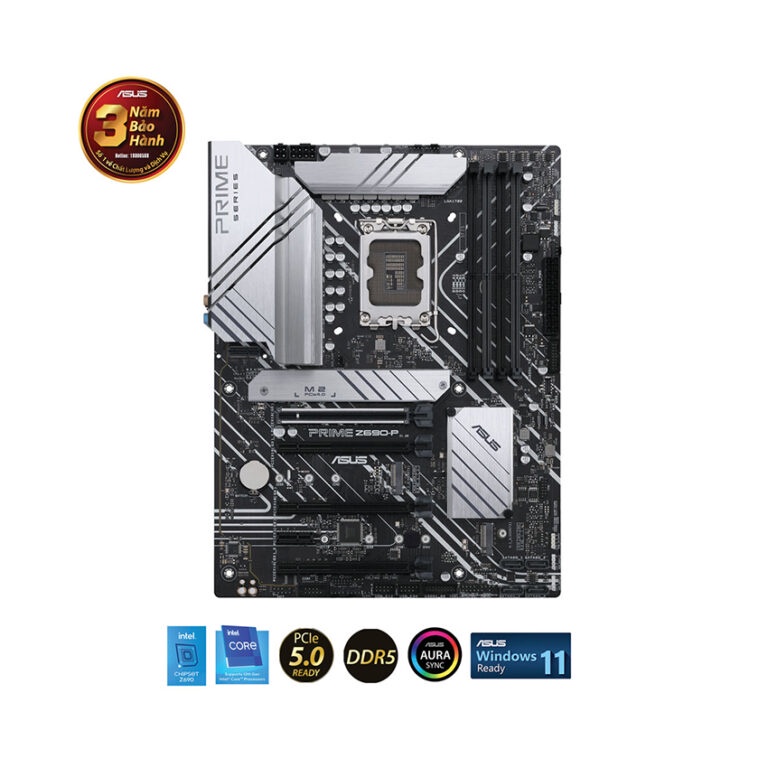 Mainboard Asus Prime Z690-P-CSM (Intel Z690, Socket 1700, ATX, 4 khe RAM DDR5) - Hàng chính hãng