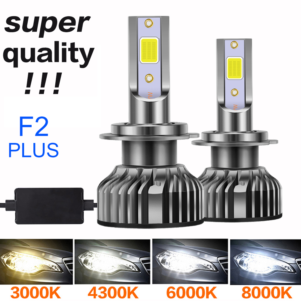 Cặp đèn pha led 12000lm H4 H1 H3 H7 H8 H9 H11 H16 9005 Hb3 9006 Hb4 3000k 4300k 6000k 8000k 15000k