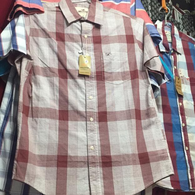 Áo sơ mi tay ngắn nam hàng Hollister !
