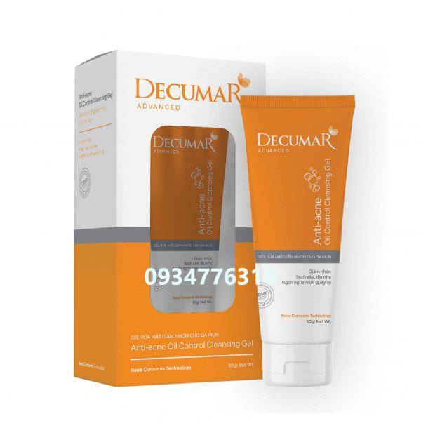 ✅ DECUMAR CLEANSING GEL [Tuýp 50g / 100g] - Gel rửa mặt Decumar Advanced Cleanser sạch nhờn, ngừa mụn