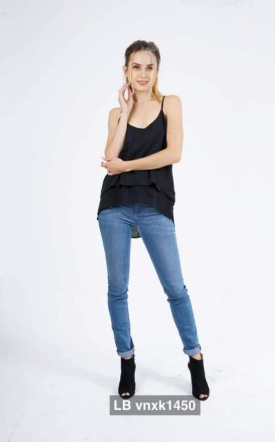 Quần jean skinny lưng cao xuất xịn