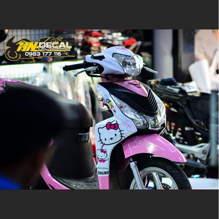 Tem Trùm Vision Hồng Trắng Hello Kitty