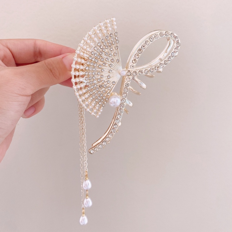 Kẹp Cài Áo Hình Cá Mập / Hoa Hồng / Nơ Đính Đá Bằng Kim Loại Thời Trang Trung Hoa Sang Trọng Cho Nữ