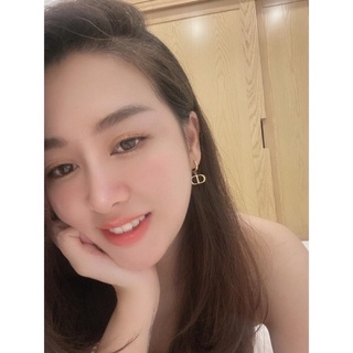khuyên tai CD titan phong cách nữ