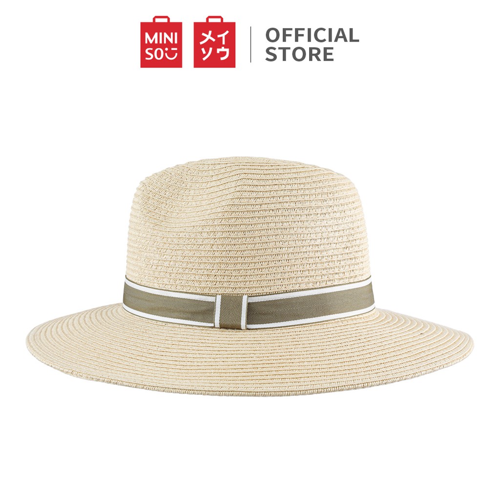 Nón vành nữ Cói Panama British Style Miniso