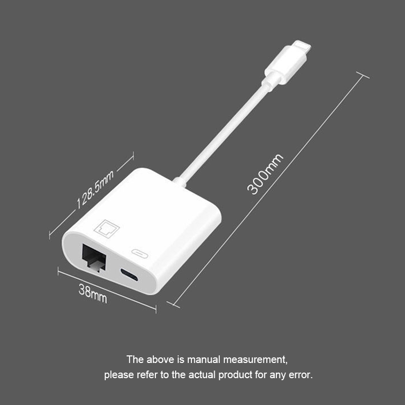 Cáp Chuyển Đổi Cổng Lightning Sang Cổng Mạng Lan Rj45 Cho Iphone 12 Apple 11pro Max Ipad Air4