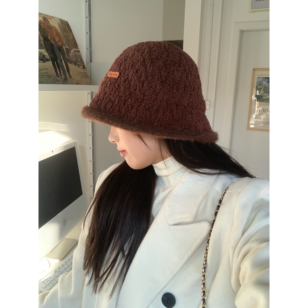 Mũ Bucket Dệt Kim Thời Trang Thu Đông Dành Cho Nữ