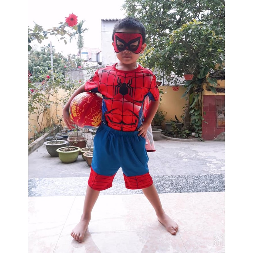 Quần Áo Người Nhện - Siêu Nhân Cho Bé. Có Size Từ 10 - 30kg