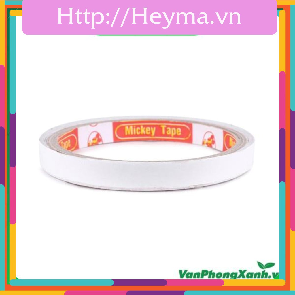 Băng dính 2 mặt mỏng 1cm[Hoàn tiền nếu không ưng]