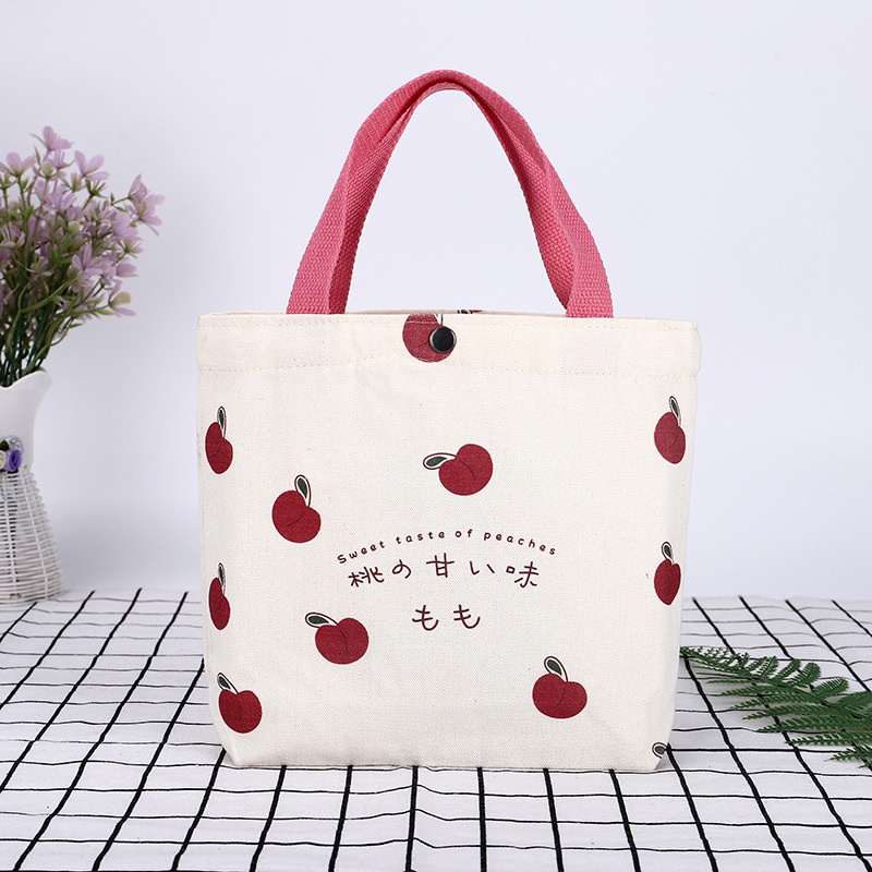 Túi Vải Đựng Hộp Cơm Trưa Phong Cách Nhật Bản Mới