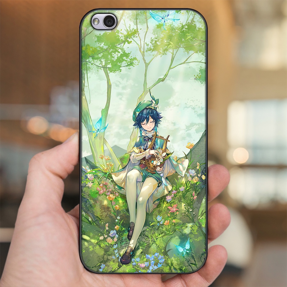 Ốp lưng Xiaomi Redmi 5A viền đen in hình Venti Genshin Impact