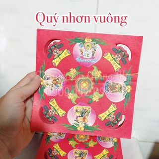 Giấy cúng quý nhơn vuông đẹp màu