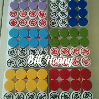 Cờ Tướng Úp Vàng Và Xanh Blue kèm 32 nắp