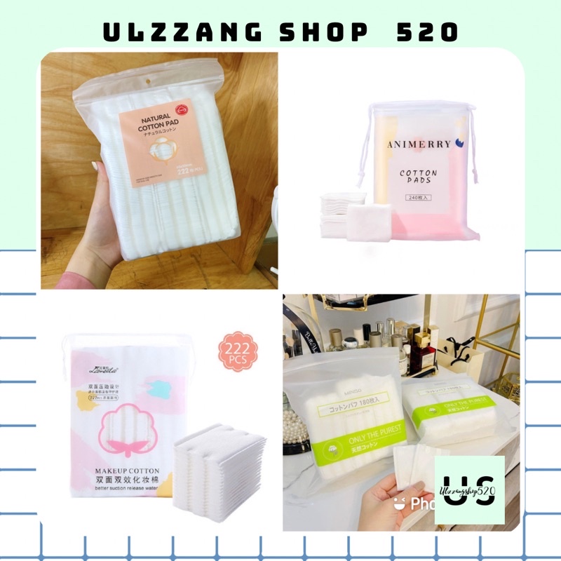 ( Tặng qùa ) Bông tẩy trang xịn mềm mịn siêu dai dùng đắp mặt Ulzzangshop520