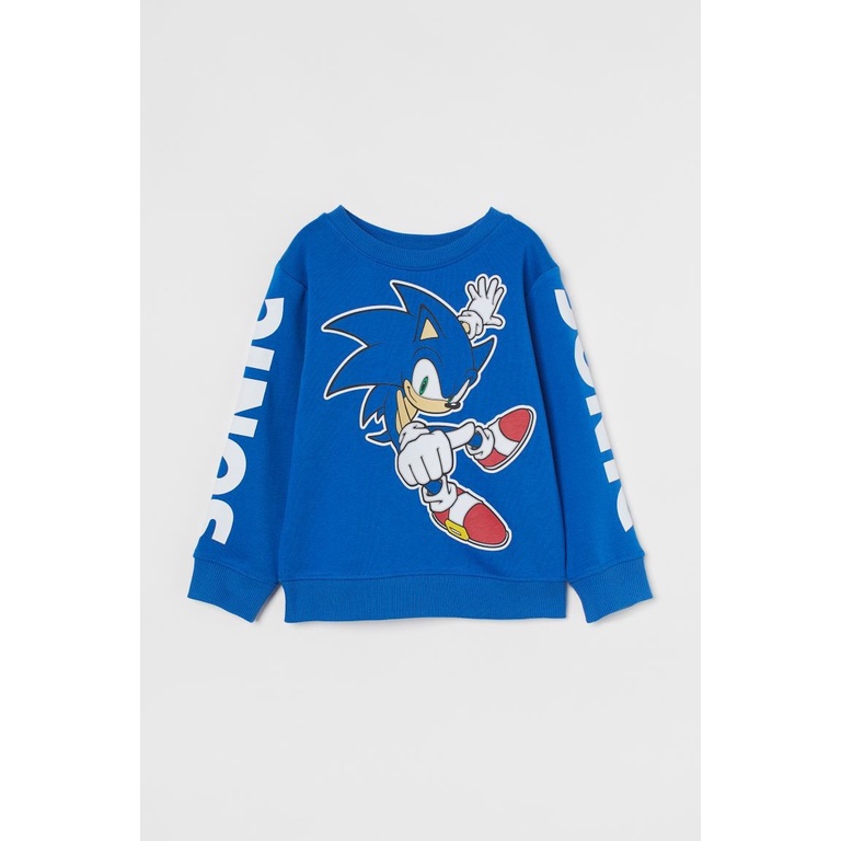 Bộ nỉ da cá bé trai Sóc xanh Sonic