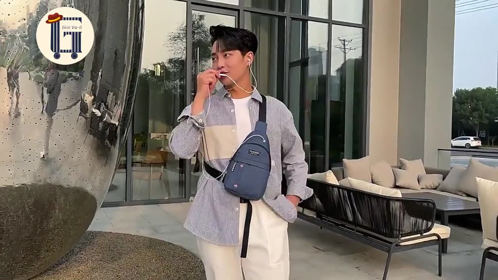 Túi đeo chéo nam, nhiều ngăn riêng biệt